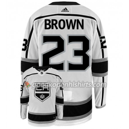 Los Angeles Kings DUSTIN BROWN 23 Adidas Wit Authentic Shirt - Mannen